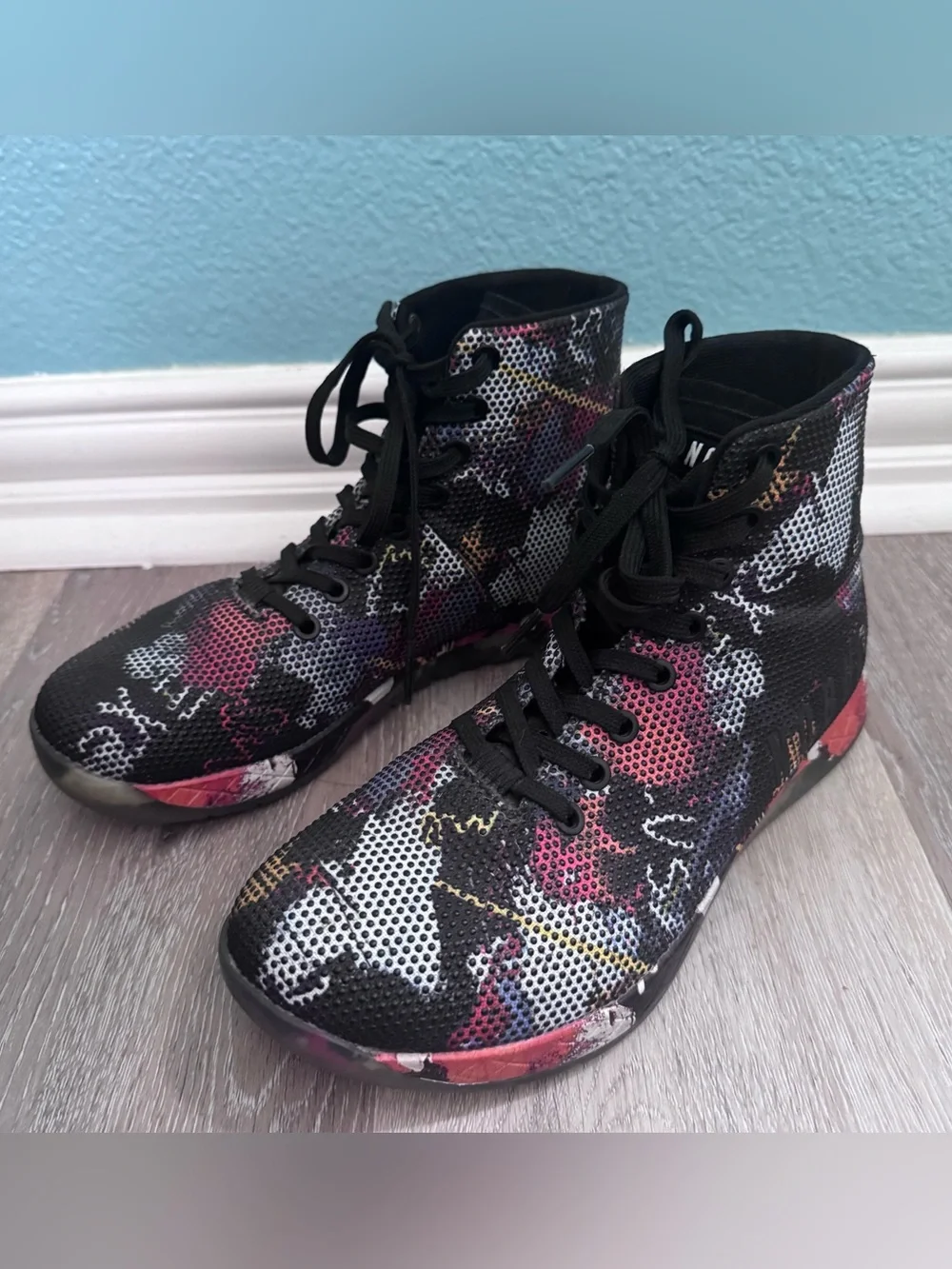 NOBULL graffiti high top training shoes women’s size 9